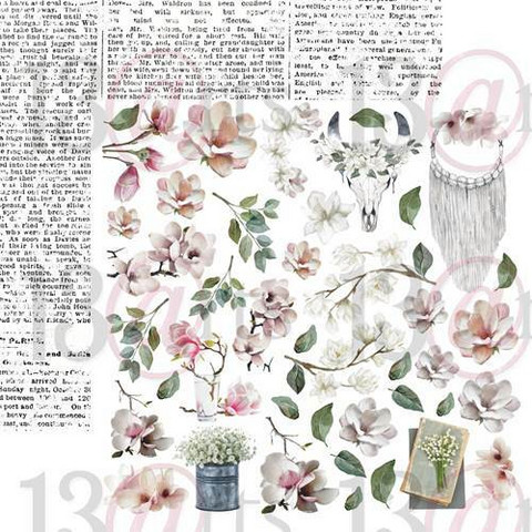 13@rts skräppipaperi Magnolia Dreams, Spring Vibe