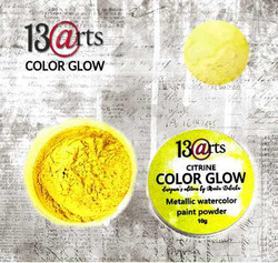 13@rts Color Glow Metallic Watercolour Paint -jauhe, sävy Citrine