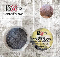 13@rts Color Glow Metallic Watercolour Paint -jauhe, sävy Andalusite