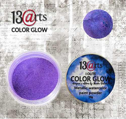 13@rts Color Glow Metallic Watercolour Paint -jauhe, sävy Iolite