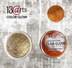 13@rts Color Glow Metallic Watercolour Paint -jauhe, sävy Goldstone