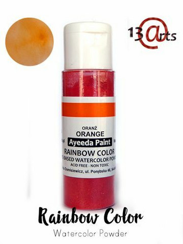 13@rts Ayeeda Paint Rainbow Color -jauhe, sävy Orange