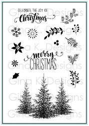 Gina K. Designs leimasin Christmas Greenery