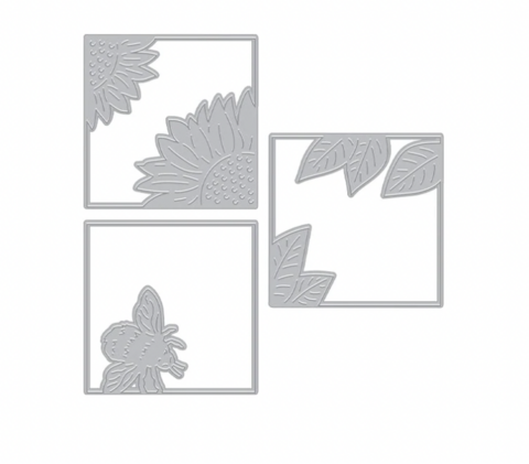Hero Arts stanssi Looking Glass Bee and Flowers