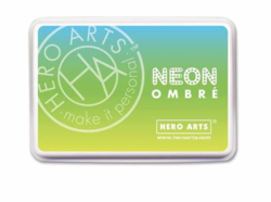 Hero Arts Ombré Neon -mustetyyny, sävy Chartreuse to Blue