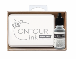 Hero Arts Contour Ink -mustetyyny ja täyttöpullo