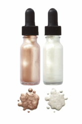 Hero Arts Glimmer Metallic Inks -musteet, Rose Gold and White
