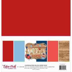 Echo Park America, Solids -paperipakkaus, 12