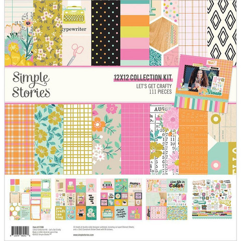 Simple Stories Let's Get Crafty -paperipakkaus, 12