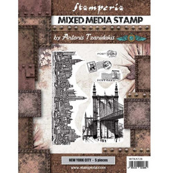 Stamperia Mixed Media leimasinsetti Sir Vagabond Aviator, New York City