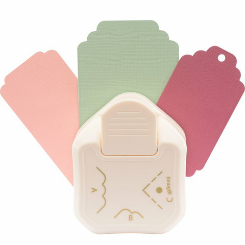 Vaessen Creative 3-in-1 Corner Tag Punch -kulmaleikkuri