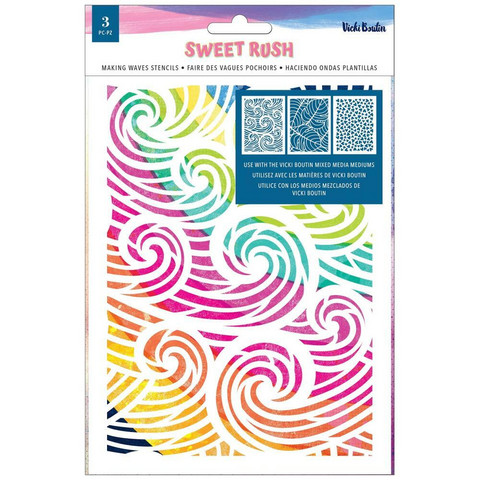 Vicki Boutin sapluunasetti Sweet Rush, Making Waves, 3 kpl