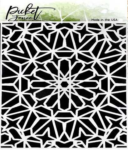 Picket Fence sapluuna Retro Burst