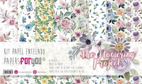 Papers For You The Flowering Project -canvaspakkaus, 12