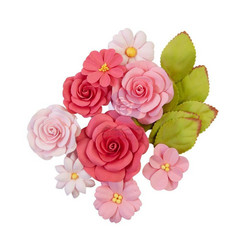 Prima Painted Floral paperikukat Rosy Hues