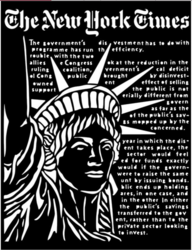 Stamperia sapluuna Sir Vagabond Aviator, Statue of Liberty