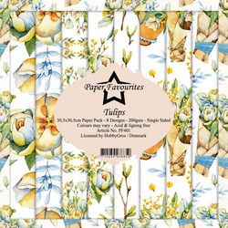 Paper Favourites Tulips -paperipakkaus, 12