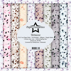Paper Favourites Terrazzo -paperipakkaus, 15 x 15 cm