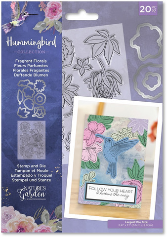 Crafter's Companion Hummingbird leimasin- ja stanssisetti Fragrant Florals