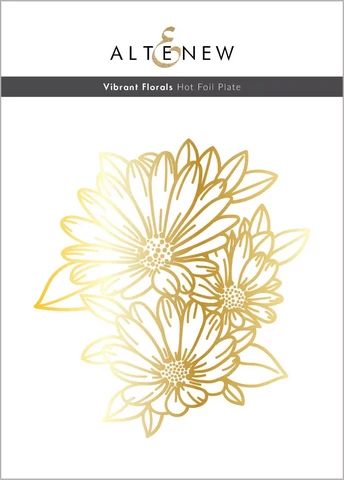 Altenew Vibrant Florals Hot Foil -kuviolevy