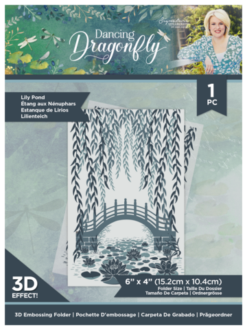 Crafter's Companion Dancing Dragonfly 3D kohokuviointikansio Lily Pond