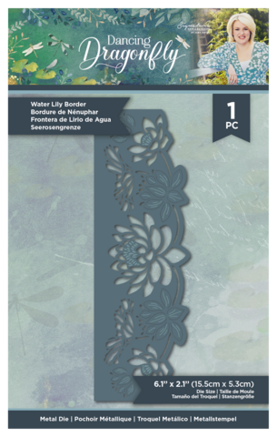 Crafter's Companion Dancing Dragonfly stanssi Water Lily Border