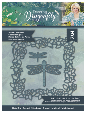 Crafter's Companion Dancing Dragonfly stanssi Water Lily Frame