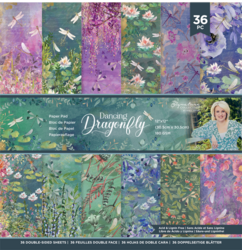 Crafter's Companion Dancing Dragonfly -paperipakkaus, 12