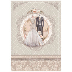 Stamperia riisipaperi You and Me, Wedding Dress