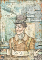 Stamperia riisipaperi Sir Vagabond Aviator, Image