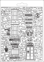 Stamperia Soft Mould -muotti Sir Vagabond Aviator, New York Building, A5
