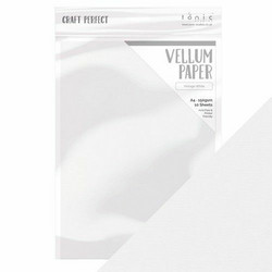 Tonic Craft Perfect Vellum -kuultopaperi, Vintage White, 100 g