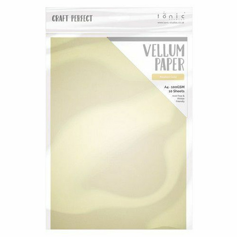 Tonic Craft Perfect Vellum -kuultopaperi, Pearled Gold, 100 g