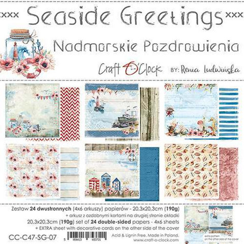 Craft O'clock paperipakkaus Seaside Greetings, 8