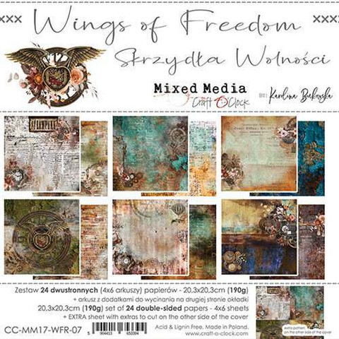 Craft O'clock paperipakkaus Wings of Freedom, 8