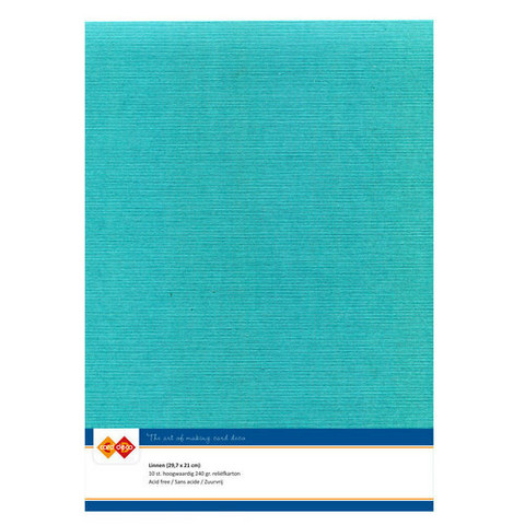 Card Deco kartonkipakkaus, A4, Emerald, 10 kpl