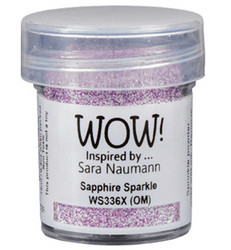 Wow! Embossing Glitters -kohojauhe, sävy Sapphire Sparkle by Sara Naumann (OM)