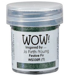 Wow! Embossing Glitters -kohojauhe, sävy Festive Fir by Jo Firth-Young (T)