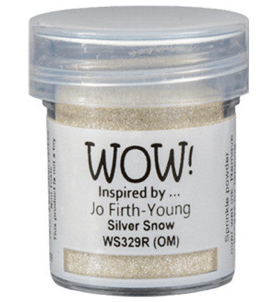 Wow! Embossing Glitters -kohojauhe, sävy Silver Snow by Jo Firth-Young (OM)