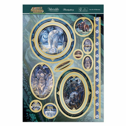 Hunkydory Animal Kingdom Luxury Topper -pakkaus, Into the Wilderness