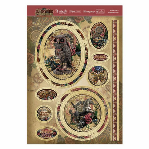 Hunkydory Clockwork Emporium Luxury Topper -pakkaus, Make Every Moment Count