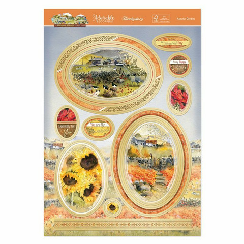 Hunkydory Watercolor Escapes Luxury Topper -pakkaus, Autumn Dreams