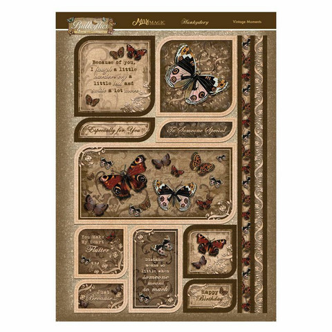 Hunkydory Flight of the Butterflies Mirri Luxury Topper -pakkaus, Vintage Moments