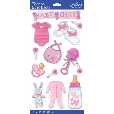 Jolee's Boutique Themed Stickers -tarra-arkki Baby Girl