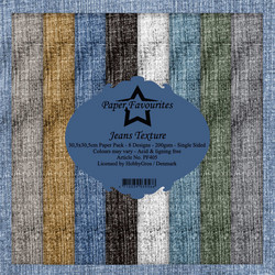 Paper Favourites Jeans Texture -paperipakkaus, 12
