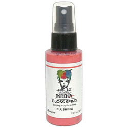 Dina Wakley Media Gloss Spray -suihke, sävy Blushing, 56 ml