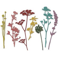 Sizzix Tim Holtz Thinlits stanssisetti Wildflowers #1