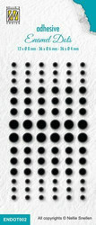 Nellie's Choise Enamel Dots -tarrahelmet, Black