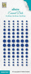 Nellie's Choise Enamel Dots -tarrahelmet, Blue