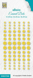 Nellie's Choise Enamel Dots -tarrahelmet, Yellow